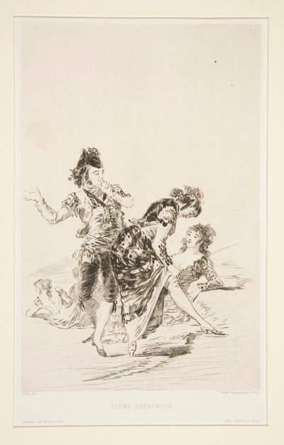 Sc?ne espagnole (Escena española) de Jules Ferdinand Jacquemart