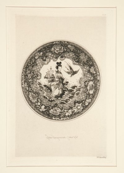 Platillo fondemail de Jules Ferdinand Jacquemart