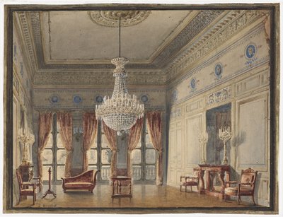 El salón en el ala Montpensier, Palais Royal de Jules Frédéric Bouchet