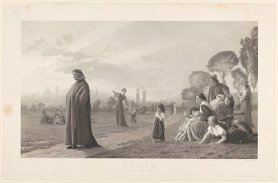 Dante, naar J.L. Gérôme de Jules Gabriel Levasseur