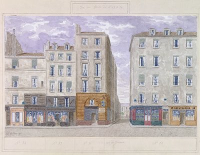 No.28 a No.34 Rue du Four, París, Francia de Jules Gaildrau