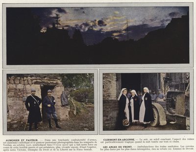 Aumonier y Pastor, Clermont-En-Argonne, Los Ángeles del Frente de Jules Gervais Courtellemont