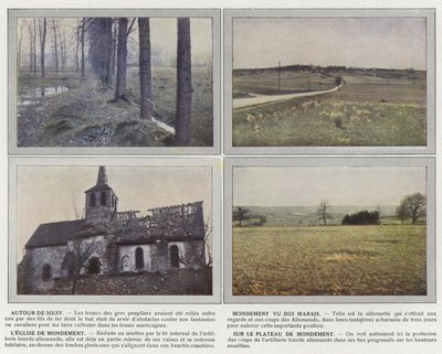 Alrededor de Soisy, Mondement visto desde los Pantanos, La Iglesia de Mondement, En la Meseta de Mondement de Jules Gervais Courtellemont