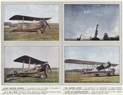Avión Regreso de Essen, Tiro Contra Avión, Le y en a Bon, Avión de Reconocimiento de Jules Gervais Courtellemont