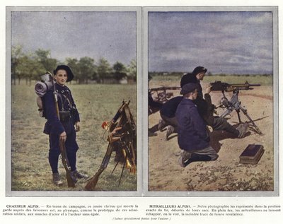 Cazador Alpino, Ametralladores Alpinos de Jules Gervais Courtellemont