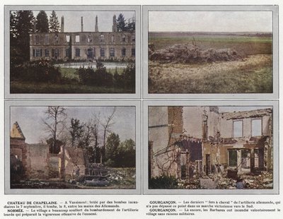 Chateau de Chapelaine, Gourgancon, Normee, Gourgancon de Jules Gervais Courtellemont
