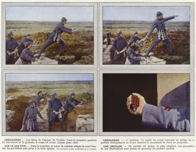 Granaderos, granaderos, en guardia, una granada de Jules Gervais Courtellemont