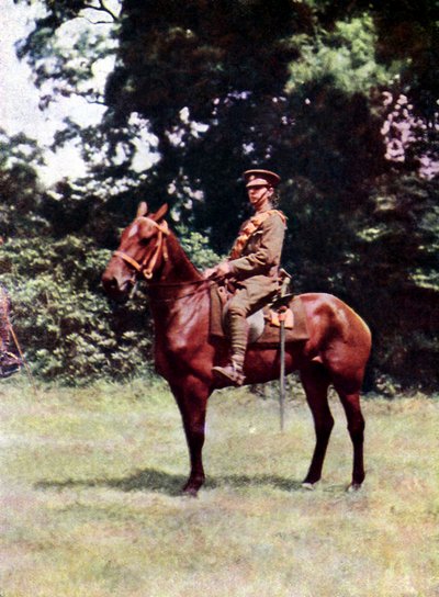 Jinete de la caballería británica durante la Batalla del Marne al este de París, septiembre 1914 de Jules Gervais Courtellemont