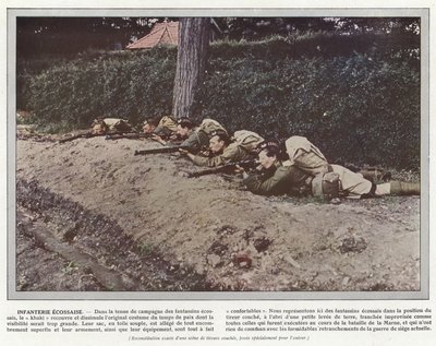 Infantería escocesa de Jules Gervais Courtellemont