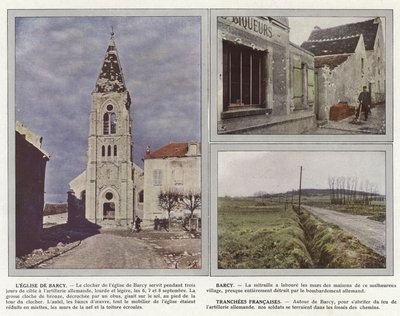 La Iglesia de Barcy, Barcy, Trincheras Francesas de Jules Gervais Courtellemont