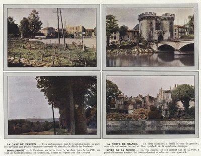 La estación de Verdun, La Puerta de Francia, Douaumont, Riberas del Mosa de Jules Gervais Courtellemont