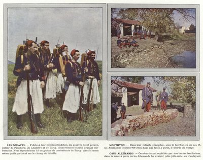 Los Zuavos, Monthyon, Obuses Alemanes de Jules Gervais Courtellemont