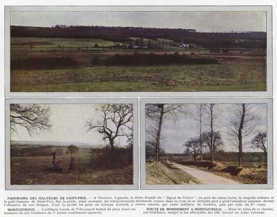 Panorama de las alturas de Saint-Prix, Montgivroux, Ruta de Mondement a Montgivroux de Jules Gervais Courtellemont