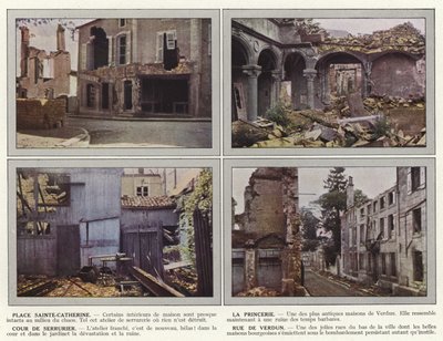 Place Sainte-Catherine, La Princerie, Cour de Serrurier, Rue de Verdun de Jules Gervais Courtellemont