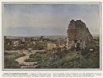 Ruinas de Clermont-En-Argonne de Jules Gervais Courtellemont