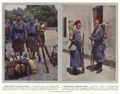Tiradores, Nuevo Uniforme, Tiradores, Antiguo Uniforme de Jules Gervais Courtellemont