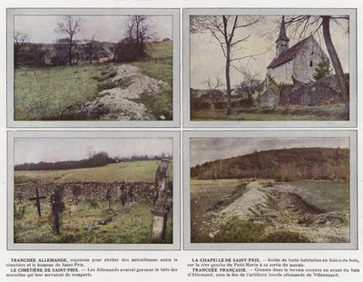 Trinchera alemana, La Capilla de Saint-Prix, El Cementerio de Saint-Prix, Trinchera francesa de Jules Gervais Courtellemont