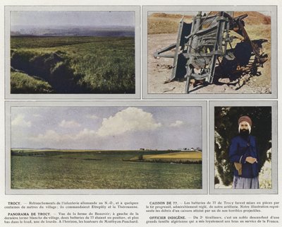 Trocy, Caisson de 77, Panorama de Trocy, Oficial Indígena de Jules Gervais Courtellemont