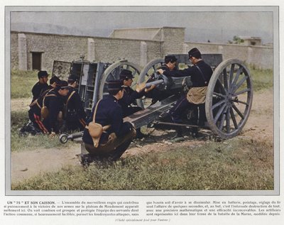Un 75 y su Cajón de Jules Gervais Courtellemont