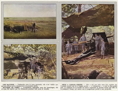 Une Batterie, Pieza de Largo Alcance, Batería en el Bosque de Jules Gervais Courtellemont