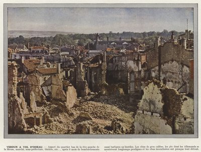 Verdún a Vista de Pájaro de Jules Gervais Courtellemont