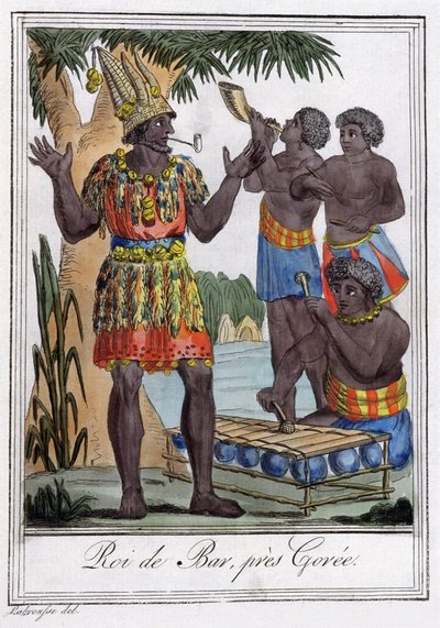 Rey de Bar, Isla de Goree, Senegal de Jules Grasset de Saint-Sauveur