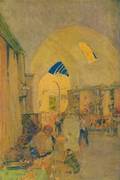 El Gran Bazar en Constantinopla, 1913 de Jules Guerin