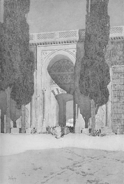 La Puerta Real que conduce al antiguo Seraglio, 1913 de Jules Guerin