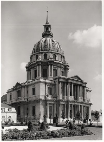 Fachada de la Iglesia de San Luis, Domo de los Inválidos, 1679-1706 de Jules Hardouin Mansart
