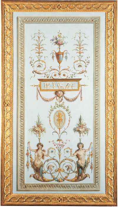 Panel decorativo (óleo sobre lienzo) de Jules Hugues and Jean Simon Rousseau