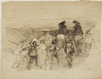 Tropas en marcha de Jules Jacquet
