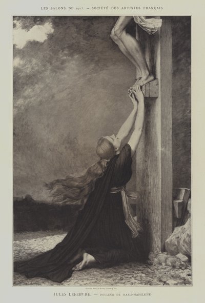 Dolor de María Magdalena de Jules Joseph (after) Lefebvre
