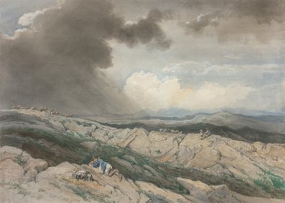 Paisaje con pastores, c. 1869 de Jules Joseph Augustin Laurens