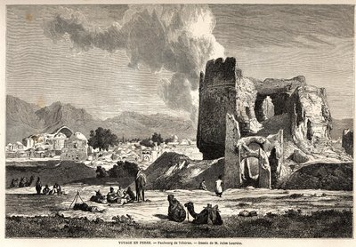 Vista general de Teherán (Irán) de Jules Joseph Augustin Laurens