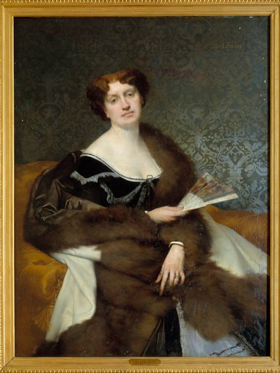 Retrato de Madame Alexandre Dumas Hijo, nacida Nadia Knorring de Jules Joseph Lefebvre