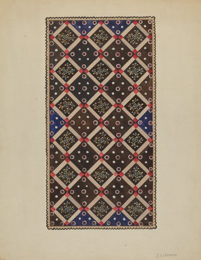 Alfombra de botones, c. 1936 de Jules Lefevere