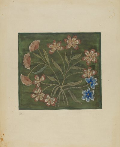 Cubrecama bordado de Jules Lefevere