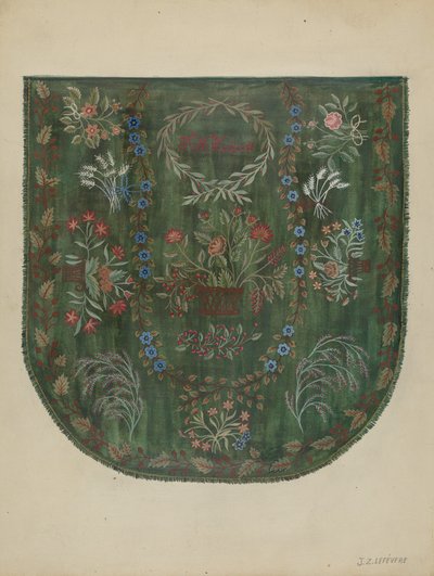 Cubrecama bordado, c. 1936 de Jules Lefevere