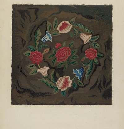 Alfombra enganchada, c. 1936 de Jules Lefevere