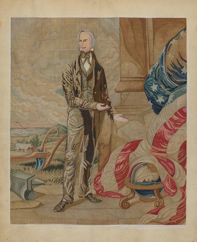 Cuadro de bordado, c. 1937 de Jules Lefevere