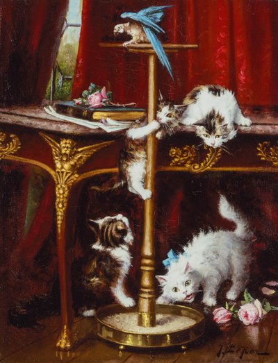 Caught in the Act (óleo sobre lienzo) de Jules Leroy