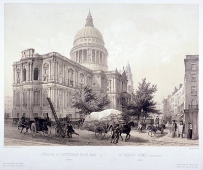 Catedral de San Pablo, Londres, c1855 de Jules Louis Arnout