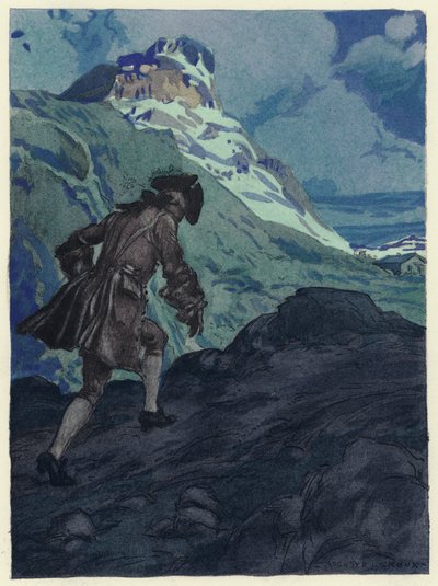 Ilustración para las memorias de Casanova (litografía en color) de Jules Marie Auguste Leroux