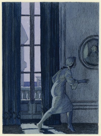 Ilustración para las memorias de Casanova (litografía en color) de Jules Marie Auguste Leroux