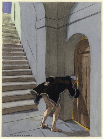 Ilustración para las memorias de Casanova (litografía en color) de Jules Marie Auguste Leroux