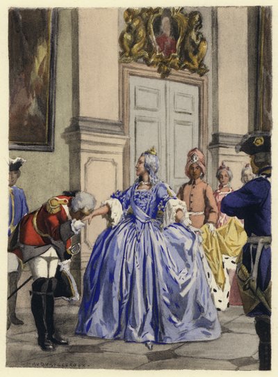 Ilustración para las memorias de Casanova (litografía en color) de Jules Marie Auguste Leroux