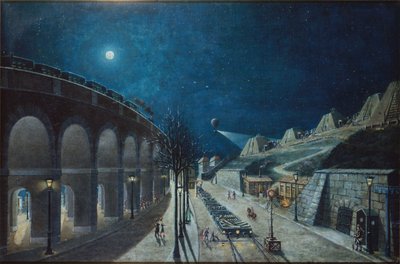 Viaducto y bastión de Point-du-Jour 35, marzo de 1870 de Jules Mary