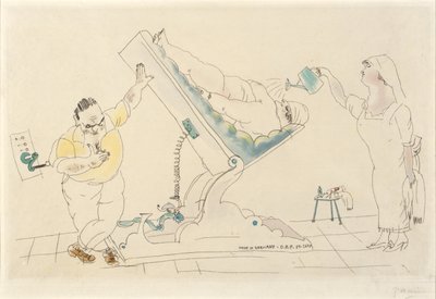 Salón de belleza--"sparing" de Jules Pascin