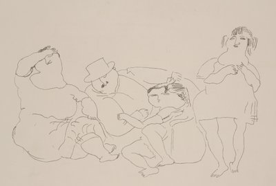 Familia, c.1923-25 de Jules Pascin