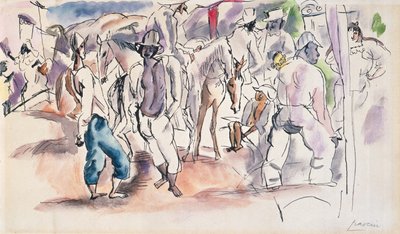 Figuras y caballos de Jules Pascin